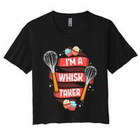 Funny Baking Baker Gift Whisk Pun Pastry Chef Cook Present Women's Crop Top Tee