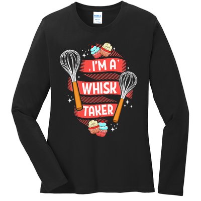 Funny Baking Baker Gift Whisk Pun Pastry Chef Cook Present Ladies Long Sleeve Shirt