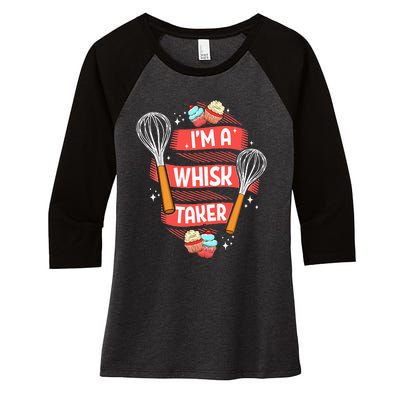 Funny Baking Baker Gift Whisk Pun Pastry Chef Cook Present Women's Tri-Blend 3/4-Sleeve Raglan Shirt