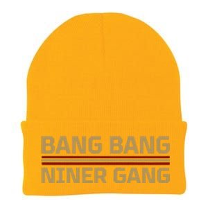 Funny Bang Bang Niner Gang Football San Francisco Sports Knit Cap Winter Beanie