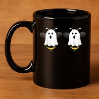 Funny Boo Bees Couples Halloween Costume 11oz C Handle Ceramic Mug