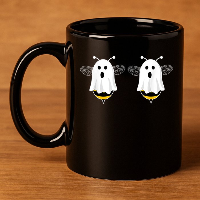 Funny Boo Bees Couples Halloween Costume 11oz C Handle Ceramic Mug