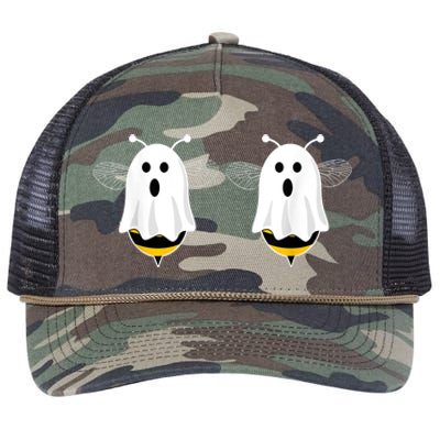 Funny Boo Bees Couples Halloween Costume Retro Rope Trucker Hat Cap