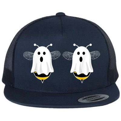 Funny Boo Bees Couples Halloween Costume Flatbill Hat