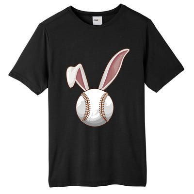 Funny Baseball Ball Catcher Happy Easter Day Bunny Gift Tall Fusion ChromaSoft Performance T-Shirt