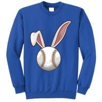 Funny Baseball Ball Catcher Happy Easter Day Bunny Gift Sweatshirt