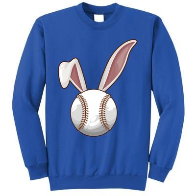 Funny Baseball Ball Catcher Happy Easter Day Bunny Gift Sweatshirt