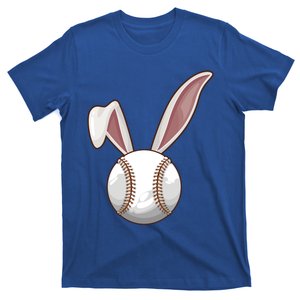 Funny Baseball Ball Catcher Happy Easter Day Bunny Gift T-Shirt