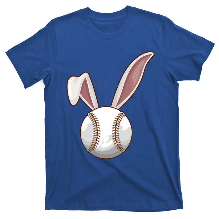 Funny Baseball Ball Catcher Happy Easter Day Bunny Gift T-Shirt