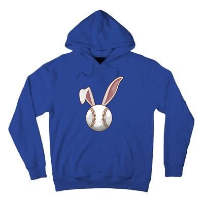 Funny Baseball Ball Catcher Happy Easter Day Bunny Gift Tall Hoodie