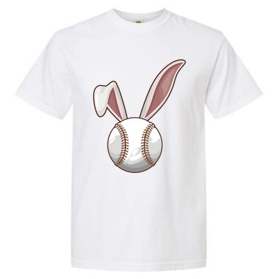 Funny Baseball Ball Catcher Happy Easter Day Bunny Gift Garment-Dyed Heavyweight T-Shirt