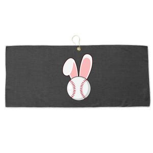 Funny Baseball Bunny Easter Gift Gift Large Microfiber Waffle Golf Towel