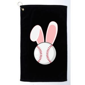 Funny Baseball Bunny Easter Gift Gift Platinum Collection Golf Towel