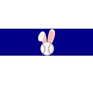 Funny Baseball Bunny Easter Gift Gift Bumper Sticker