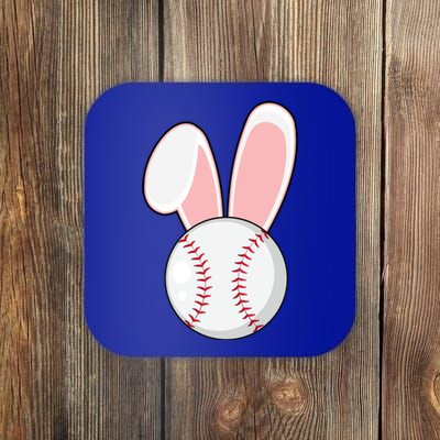 Funny Baseball Bunny Easter Gift Gift Coaster