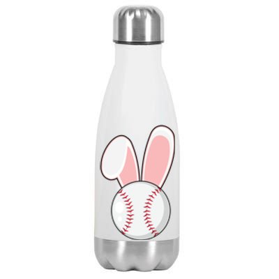 Funny Baseball Bunny Easter Gift Gift Stainless Steel Insulated Water Bottle