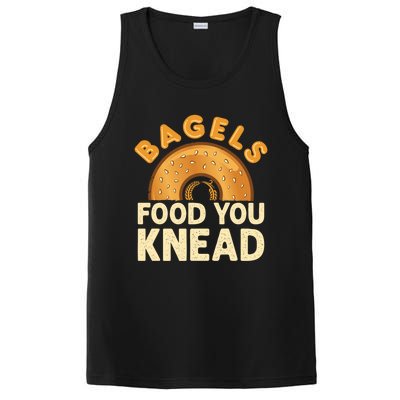 Funny Bagel Bagels Lover Cute Breakfast Food Foodie Gift PosiCharge Competitor Tank