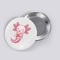 Funny Bobaxolotl Boba Tea Bubble Milk Kawaii Axolotl Anime  Button