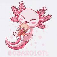 Funny Bobaxolotl Boba Tea Bubble Milk Kawaii Axolotl Anime  Button