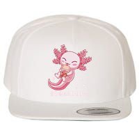 Funny Bobaxolotl Boba Tea Bubble Milk Kawaii Axolotl Anime  Wool Snapback Cap