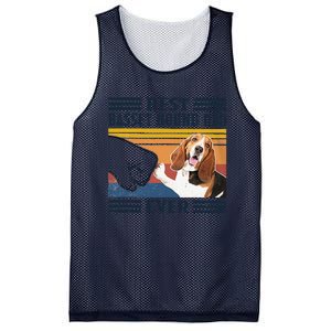 Funny Best Basset Hound Dad Ever Funny Dog Lover Fathers Day Gift Mesh Reversible Basketball Jersey Tank