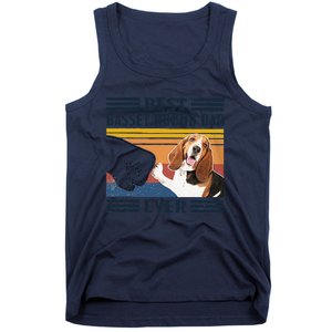 Funny Best Basset Hound Dad Ever Funny Dog Lover Fathers Day Gift Tank Top