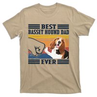 Funny Best Basset Hound Dad Ever Funny Dog Lover Fathers Day Gift T-Shirt