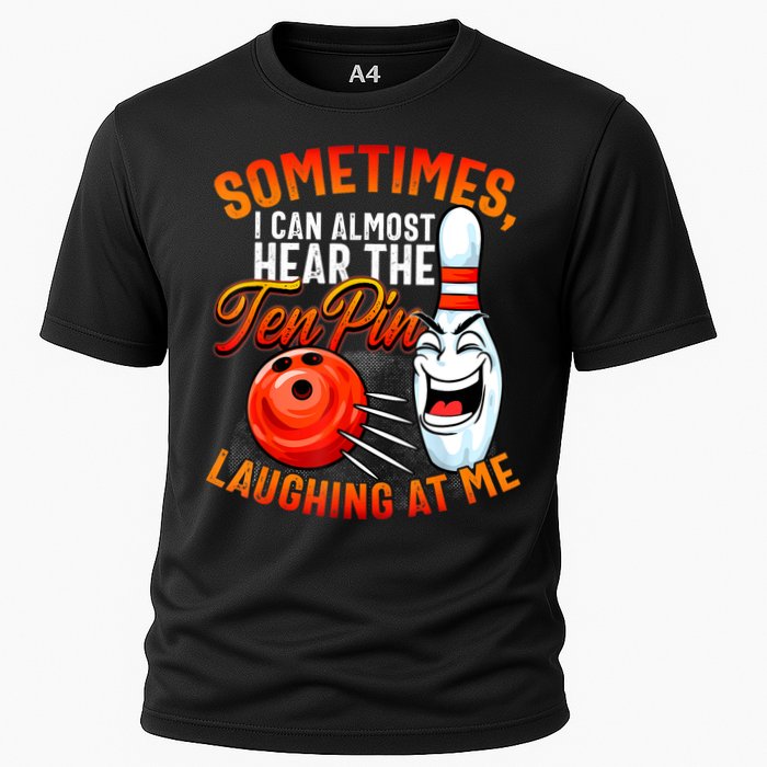 Funny Bowling , Bowler Tee, Tenpin Bowling, Ten Pin Cooling Performance Crew T-Shirt