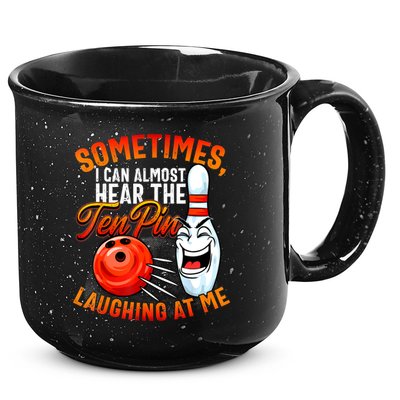 Funny Bowling , Bowler Tee, Tenpin Bowling, Ten Pin 15oz Campfire Ceramic Mug