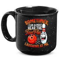 Funny Bowling , Bowler Tee, Tenpin Bowling, Ten Pin 15oz Campfire Ceramic Mug