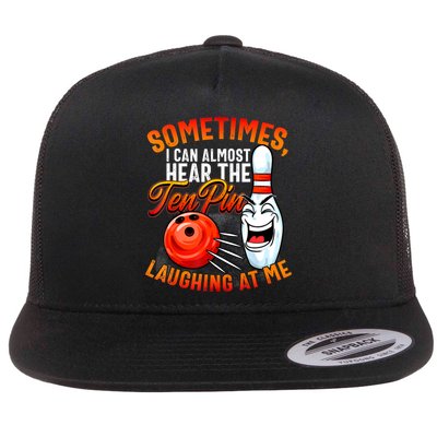Funny Bowling , Bowler Tee, Tenpin Bowling, Ten Pin Flatbill Hat
