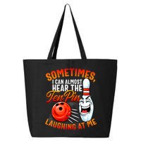 Funny Bowling , Bowler Tee, Tenpin Bowling, Ten Pin 25L Jumbo Tote