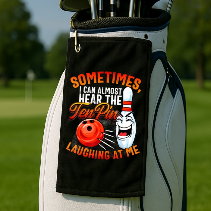 Funny Bowling , Bowler Tee, Tenpin Bowling, Ten Pin Golf Towel