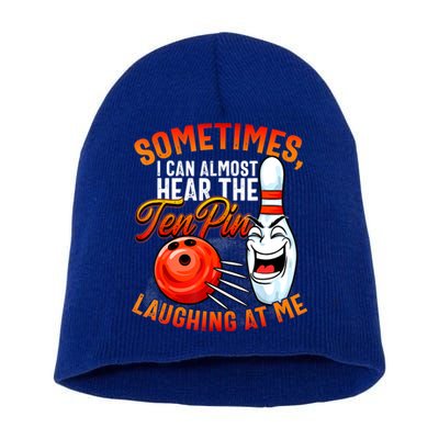 Funny Bowling , Bowler Tee, Tenpin Bowling, Ten Pin Short Acrylic Beanie