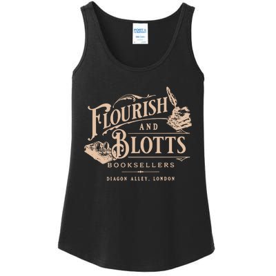 Flourish Blotts Bookish Hp Wizard Ladies Essential Tank