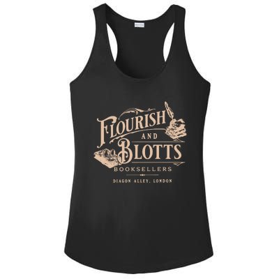 Flourish Blotts Bookish Hp Wizard Ladies PosiCharge Competitor Racerback Tank