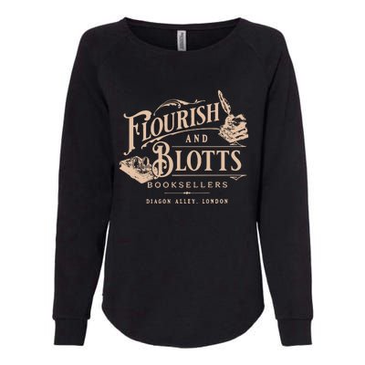 Flourish Blotts Bookish Hp Wizard Womens California Wash Sweatshirt