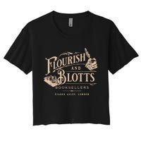 Flourish Blotts Bookish Hp Wizard Women's Crop Top Tee