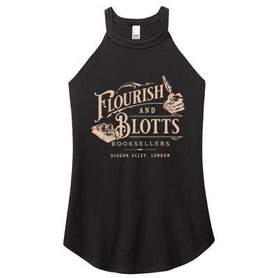 Flourish Blotts Bookish Hp Wizard Women's Perfect Tri Rocker Tank