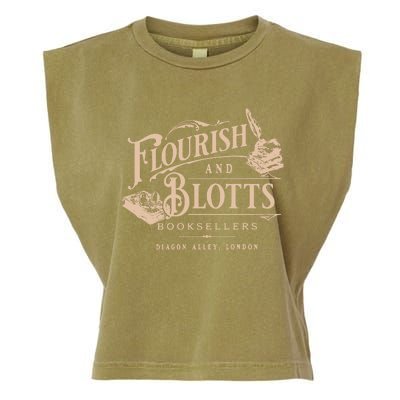 Flourish Blotts Bookish Hp Wizard Garment-Dyed Women's Muscle Tee