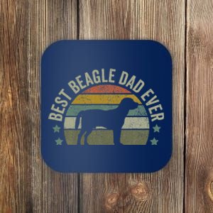 Funny Best Beagle Dad Dog Funny Fathers Day Funny Doggy Coaster