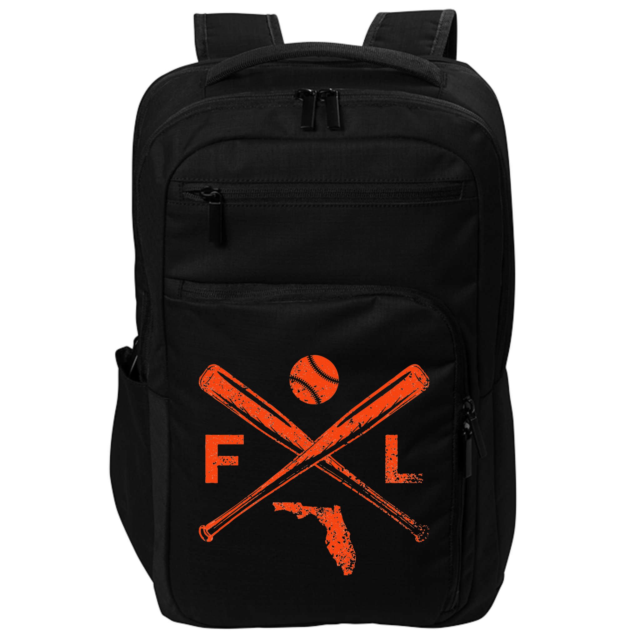 Florida Baseball Bats & Ball Classic Baseball Player Vintage Impact Tech Backpack