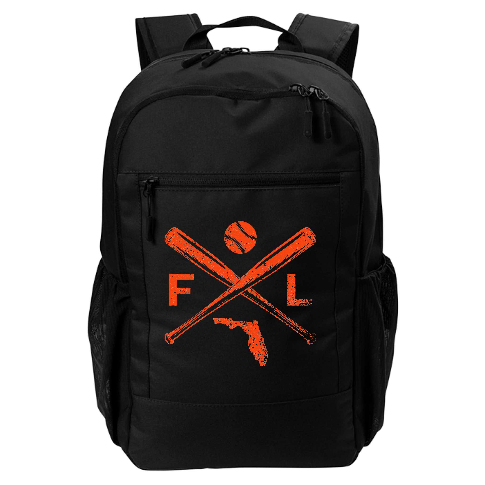 Florida Baseball Bats & Ball Classic Baseball Player Vintage Backpack