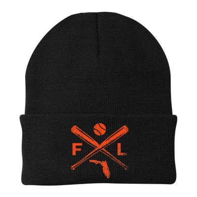 Florida Baseball Bats & Ball Classic Baseball Player Vintage Beanie