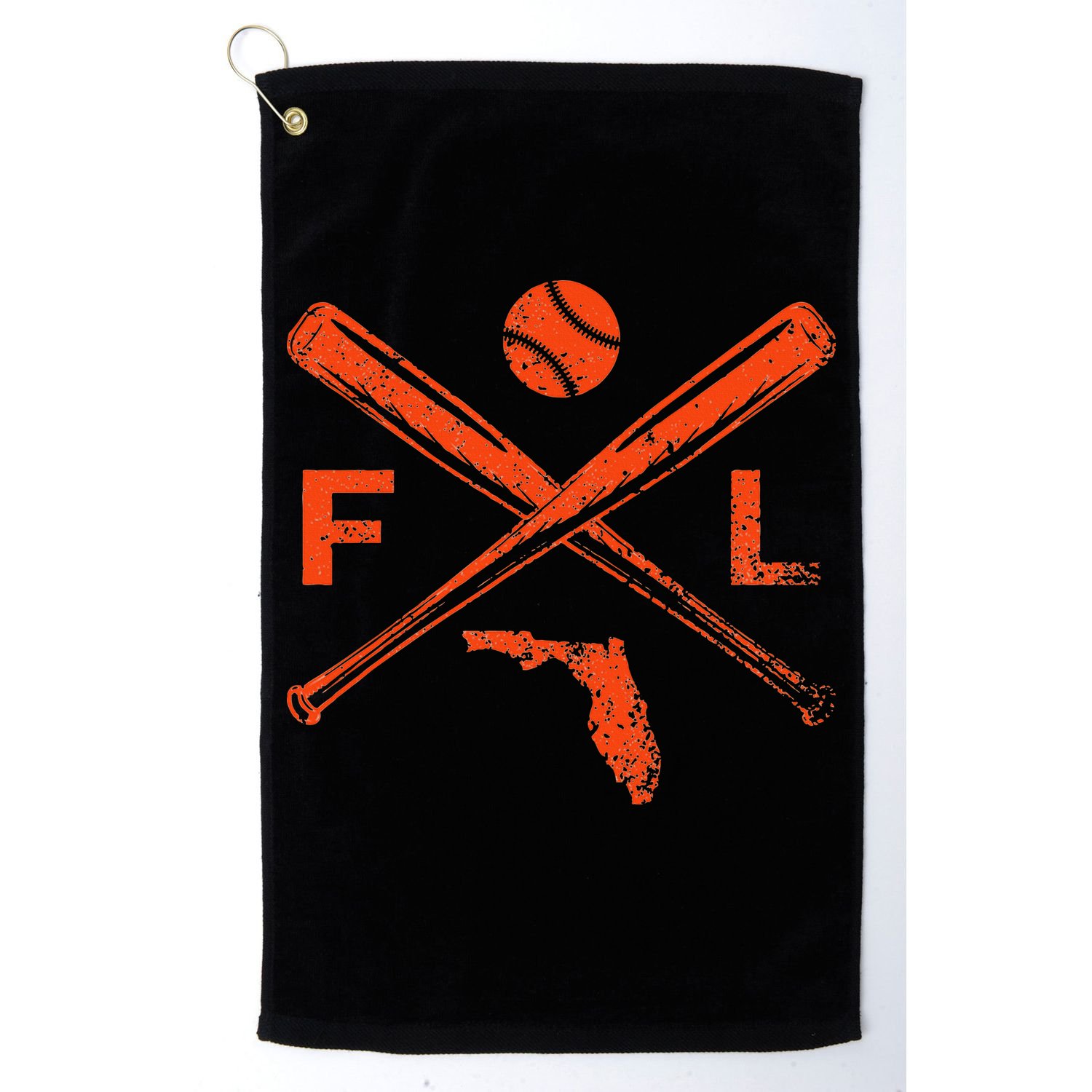 Florida Baseball Bats & Ball Classic Baseball Player Vintage Golf Towel