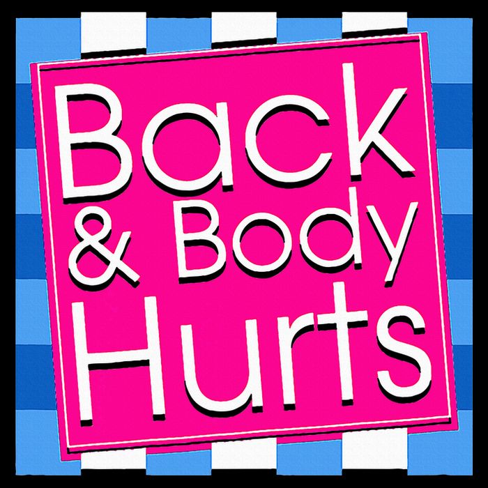 Funny Back Body Hurts Quote Exercise Workout Gym Cooling Performance Crew T-Shirt