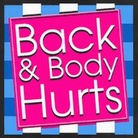 Funny Back Body Hurts Quote Exercise Workout Gym Adult Drive Performance Visor