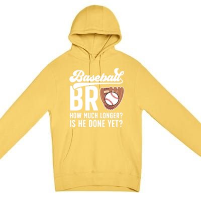 Funny Baseball Brother Baseball PlayerS Brother Gift Premium Pullover Hoodie