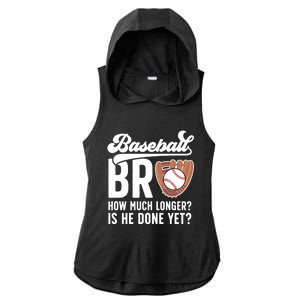 Funny Baseball Brother Baseball PlayerS Brother Gift Ladies PosiCharge Tri-Blend Wicking Draft Hoodie Tank