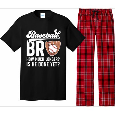 Funny Baseball Brother Baseball PlayerS Brother Gift Pajama Set